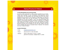 Tablet Screenshot of charleepreschool.com